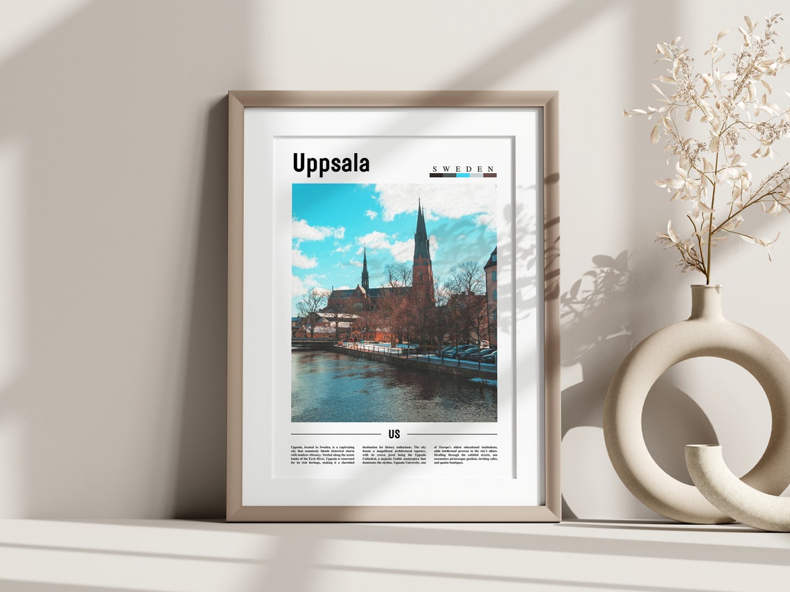 Uppsala Poster Uppsala Print Uppsala Wall Art Europe Photo Europe Poster Europe Print Travel Poster - Image 3