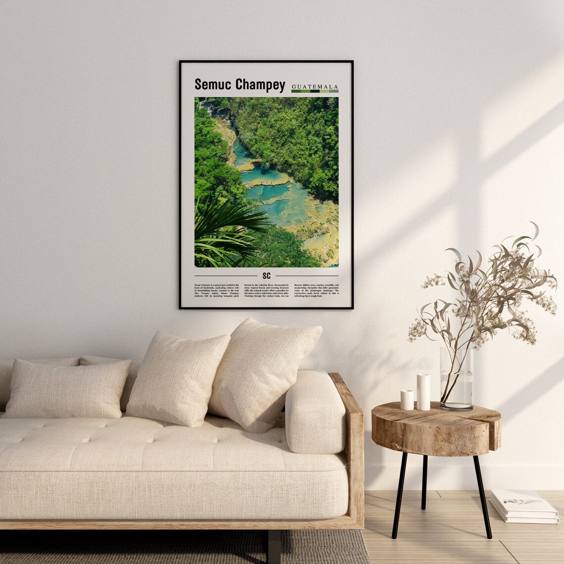 Semuc Champey Travel Poster, Central America - Image 2