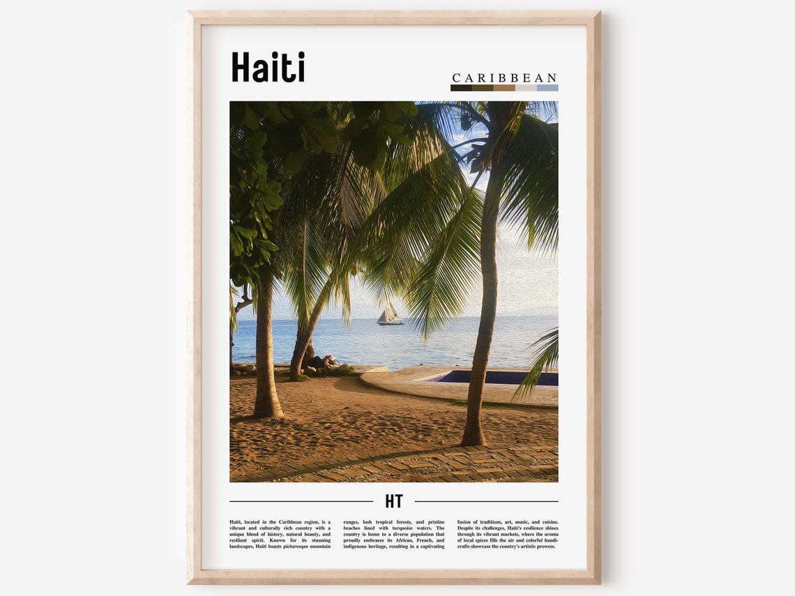 Haiti Poster Haiti Print Haiti Wall Art Caribbean Photo Caribbean Poster Caribbean Print Travel Poster