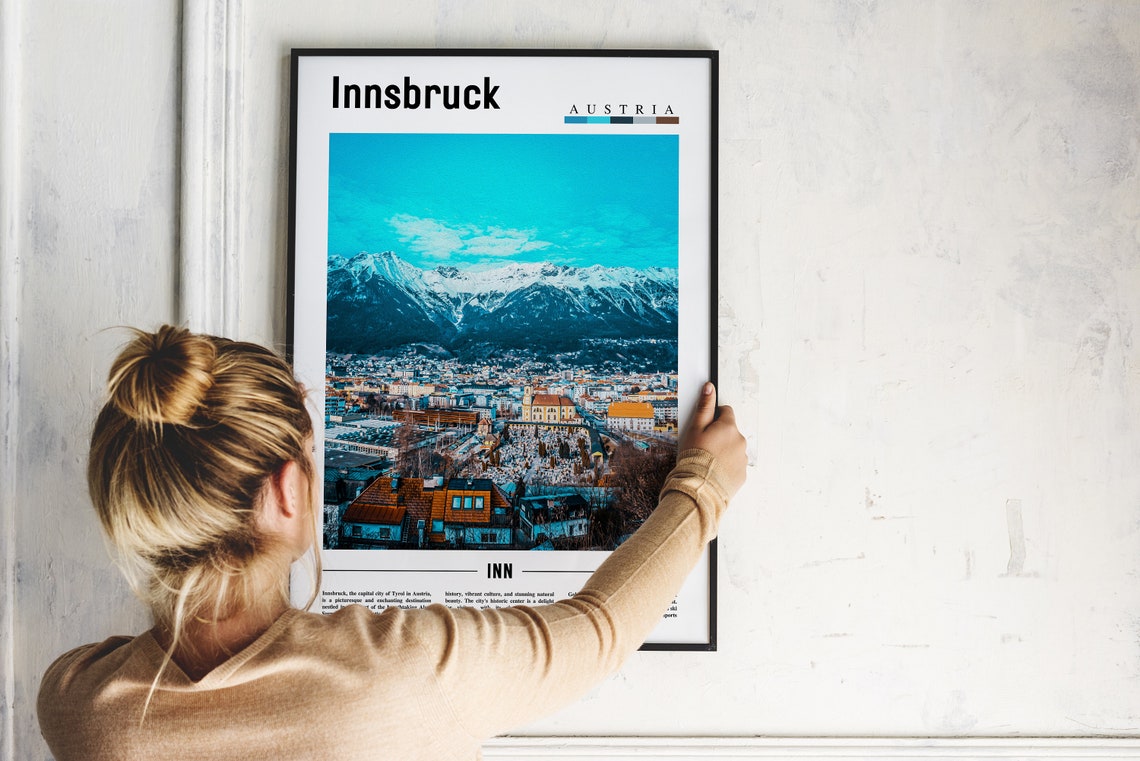 Innsbruck Poster Innsbruck Print Innsbruck Wall Art Europe Photo Europe Poster Europe Print Travel Poster - Image 5
