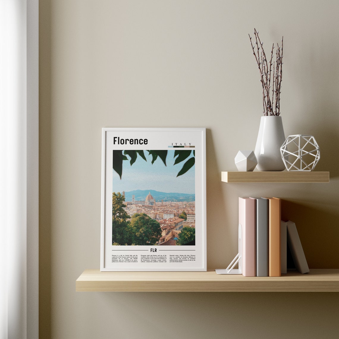 Florence Poster Florence Print Florence Wall Art Italy Photo Italy Poster Italy Print Italy Wall Art Minimal Travel Poster - Image 3