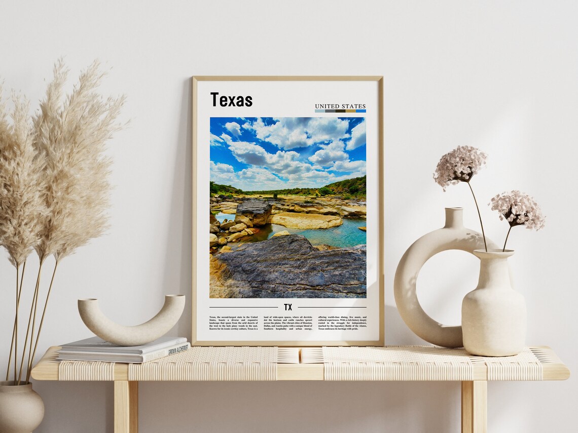 Texas Travel Poster, United States Photo - Image 6