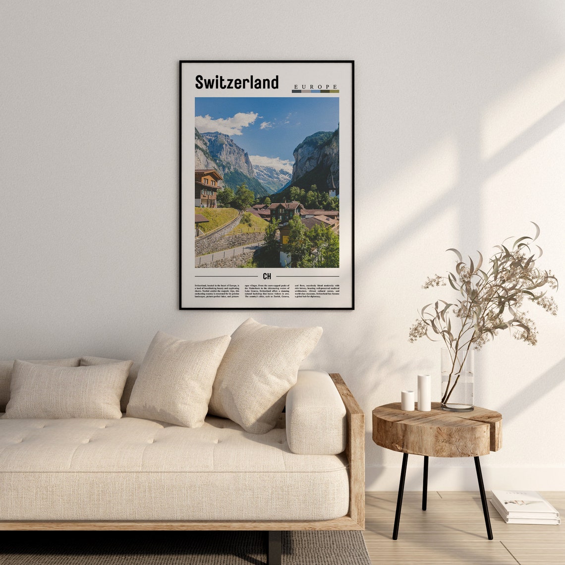 Switzerland Poster Switzerland Print Switzerland Wall Art Europe Photo Europe Poster Europe Print Travel Poster - Image 2