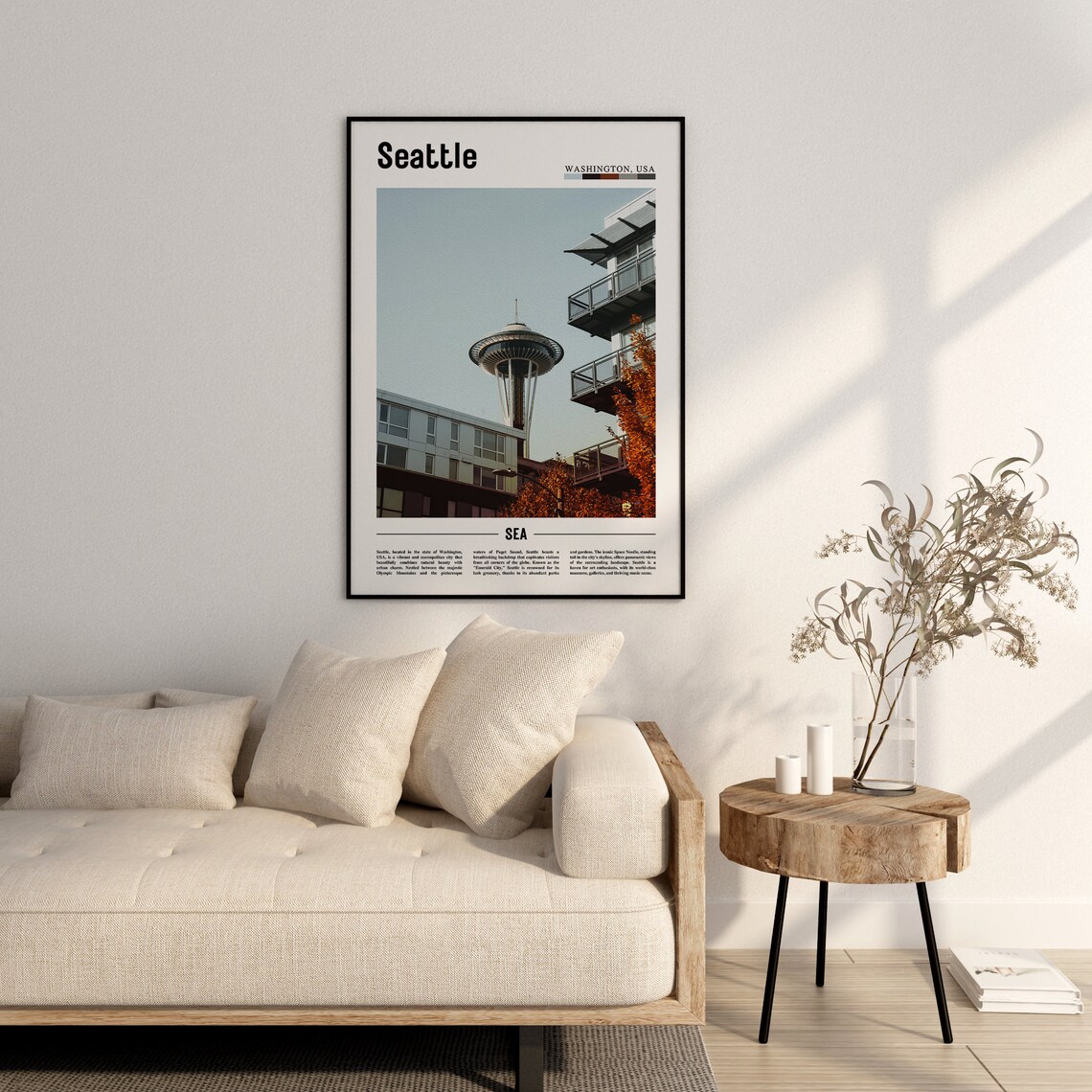 Seattle Poster Seattle Print Seattle Wall Art United States Photo United States Poster United States Print - Image 2