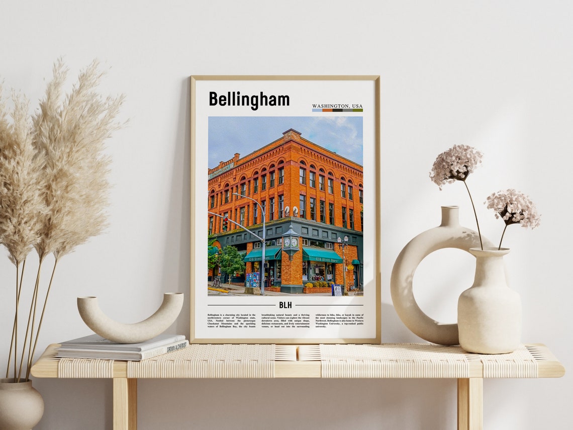 Bellingham Poster Bellingham Print Bellingham Wall Art United States Photo United States Poster United States Print - Image 5