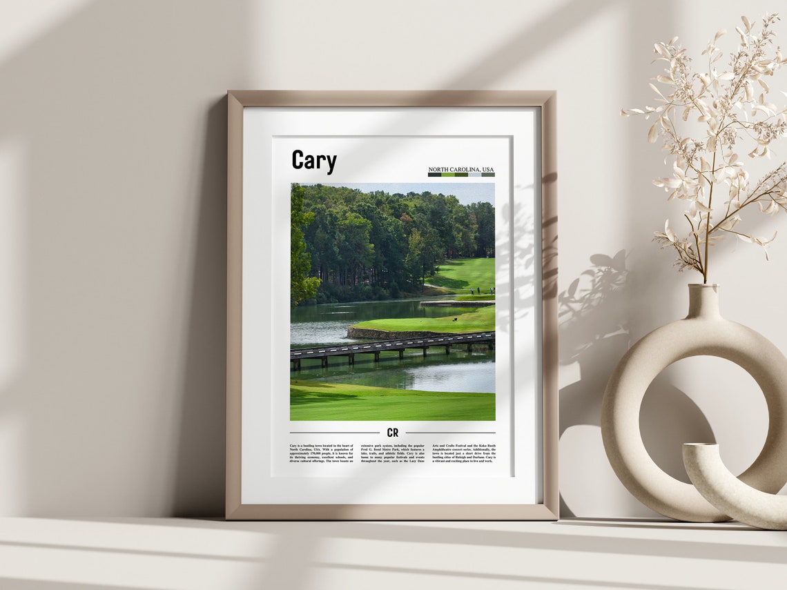 Cary Poster Cary Print Cary Wall Art United States Photo United States Poster United States Print - Image 2