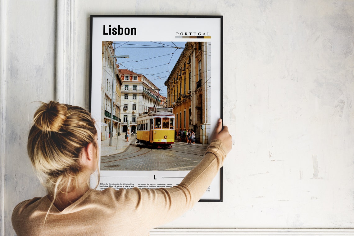 Lisbon Poster Lisbon Print Lisbon Wall Art Europe Photo Europe Poster Europe Print Travel Poster - Image 5