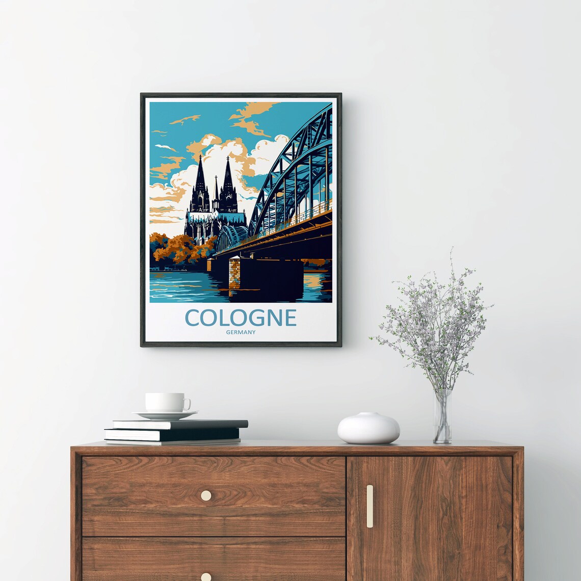 Cologne Travel Poster, Germany Wall Decor - Image 2