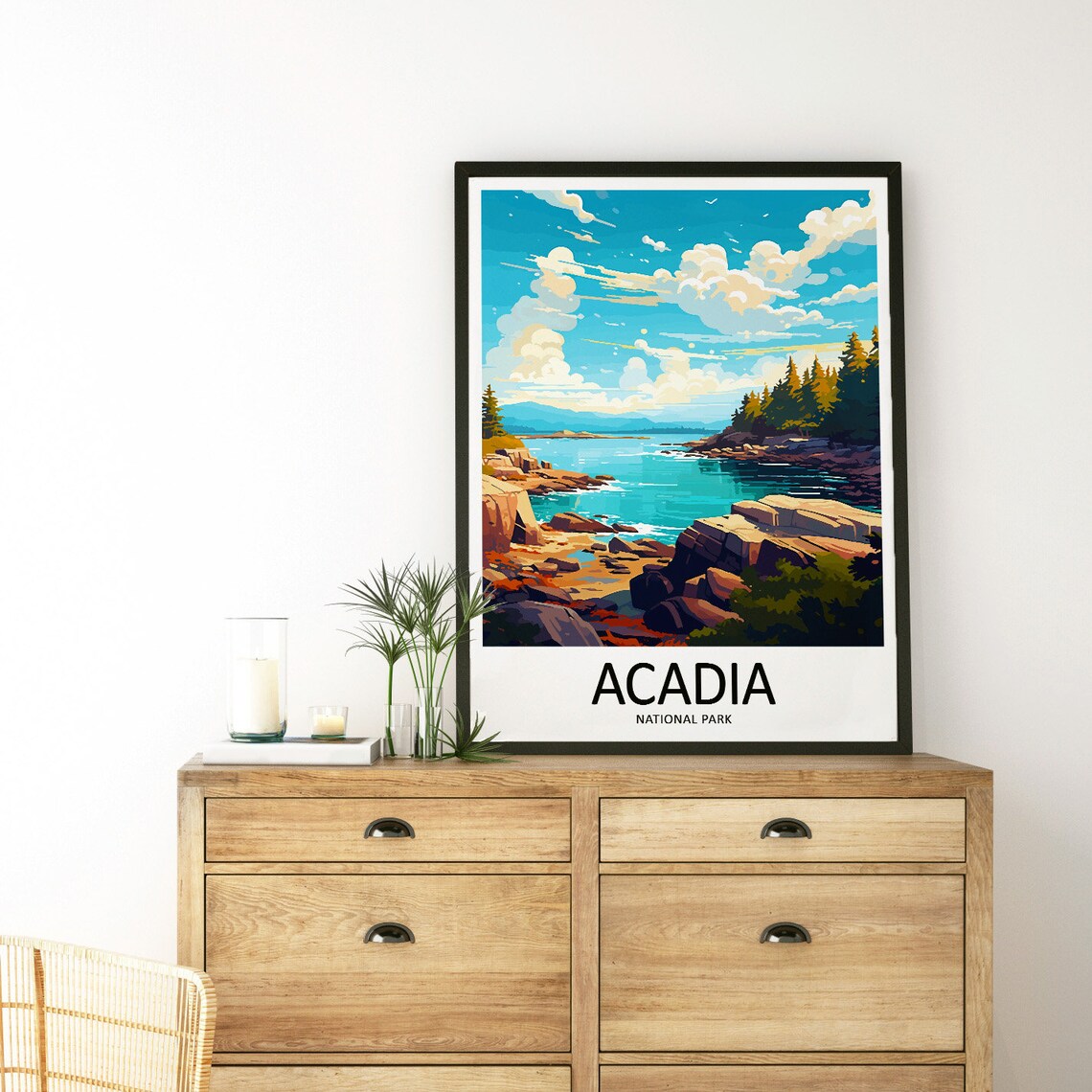 Acadia National Park Travel Print, Nature Landscape - Image 3