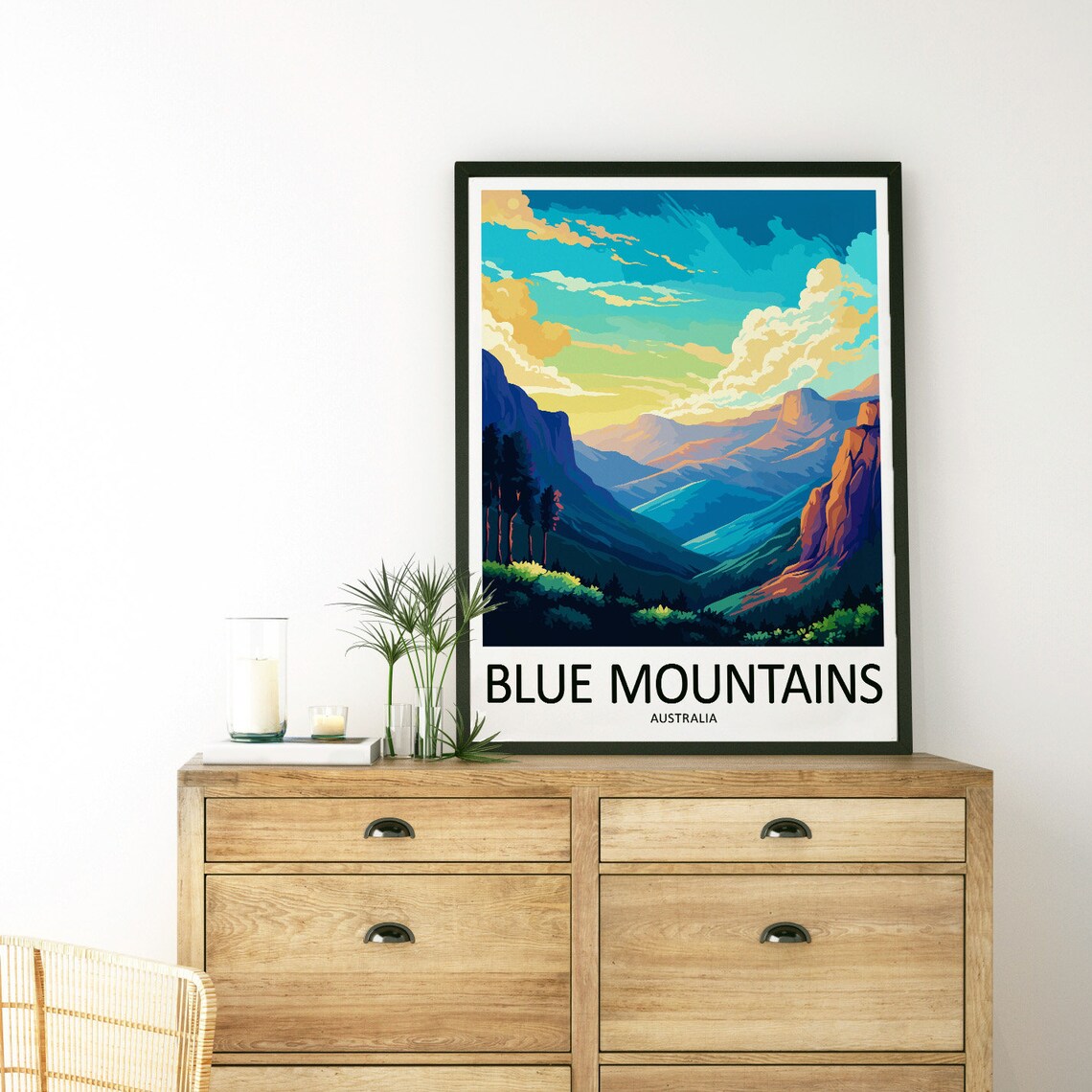 Blue Mountains Travel Poster, Australia Gift - Image 3