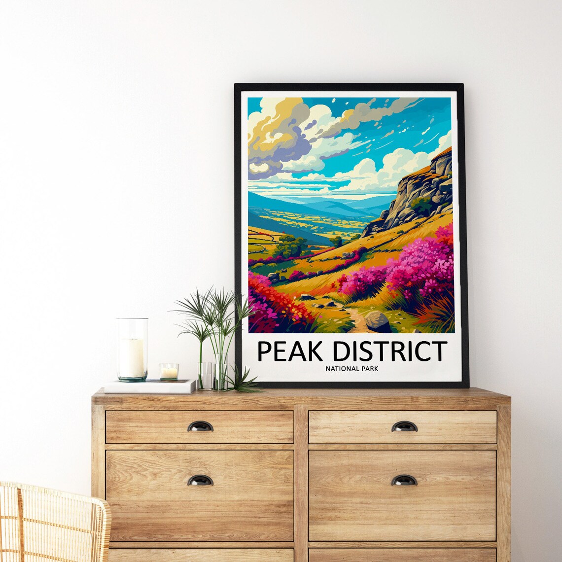 Peak District National Park Travel Poster, Landscape - Image 3