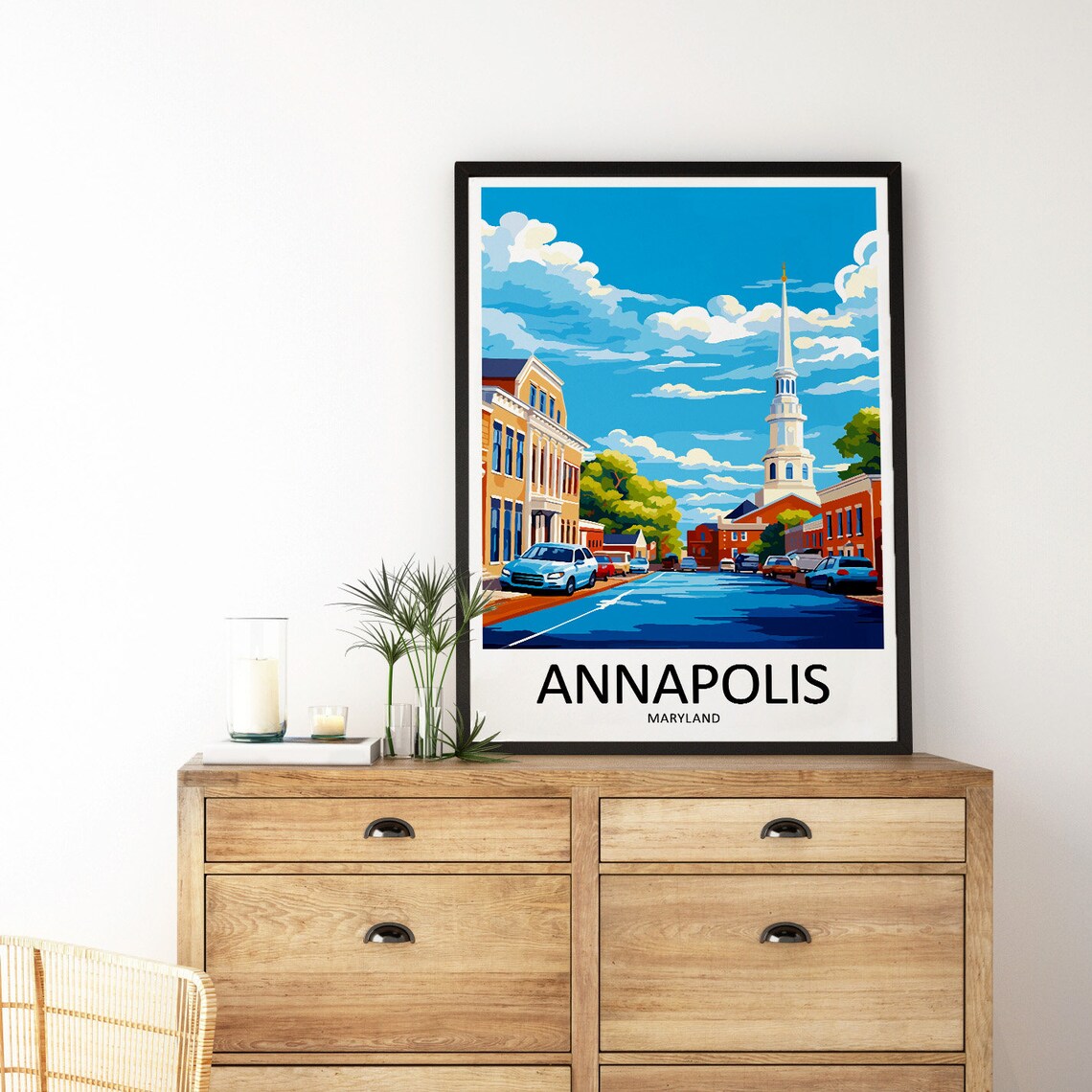 Annapolis Travel Poster, Maryland Gift for Art Lovers - Image 3