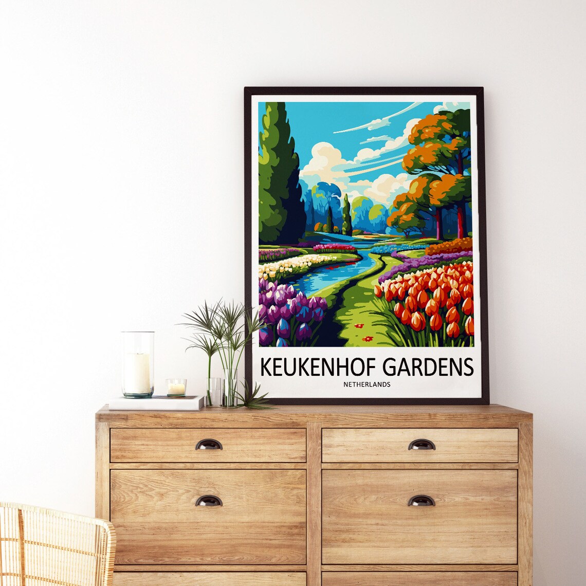 Keukenhof Gardens Travel Poster, Netherlands Gift - Image 3