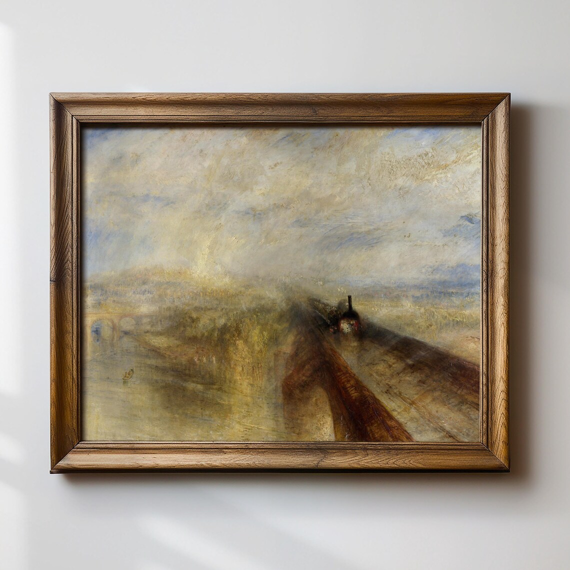 J.M.W. Turner Rain, Steam and Speed Vintage Art Print