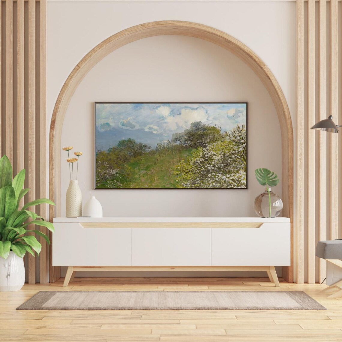 Vintage Spring Landscape Art Print, Cottagecore - Image 2
