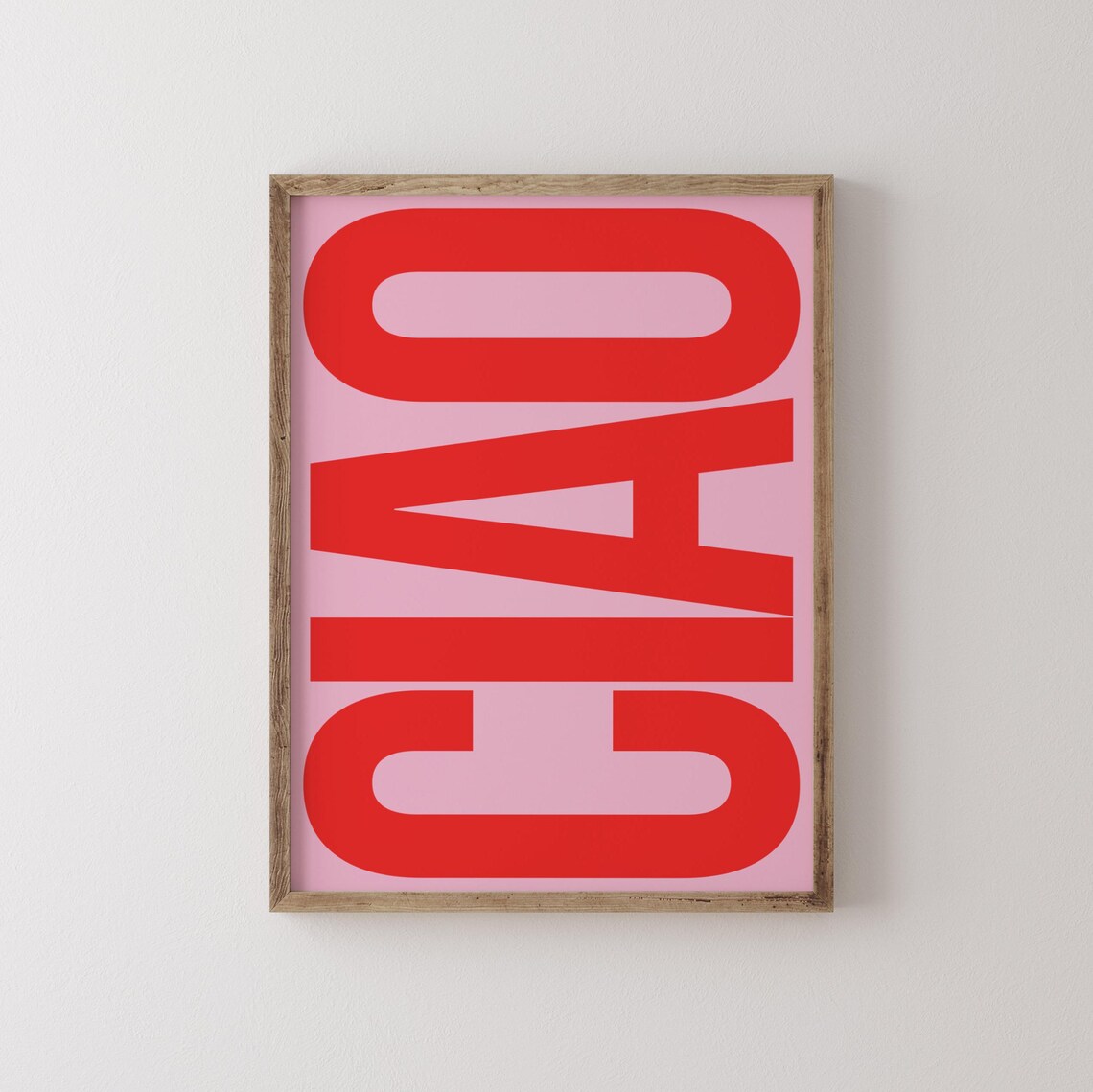 Ciao Typography Poster, Italian Retro Wall Art - Image 4