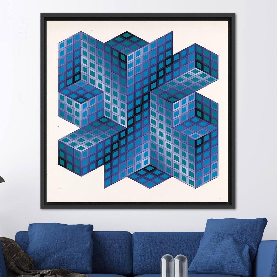 Victor Vasarely Gestalt Abstract Art, Modern - Image 3