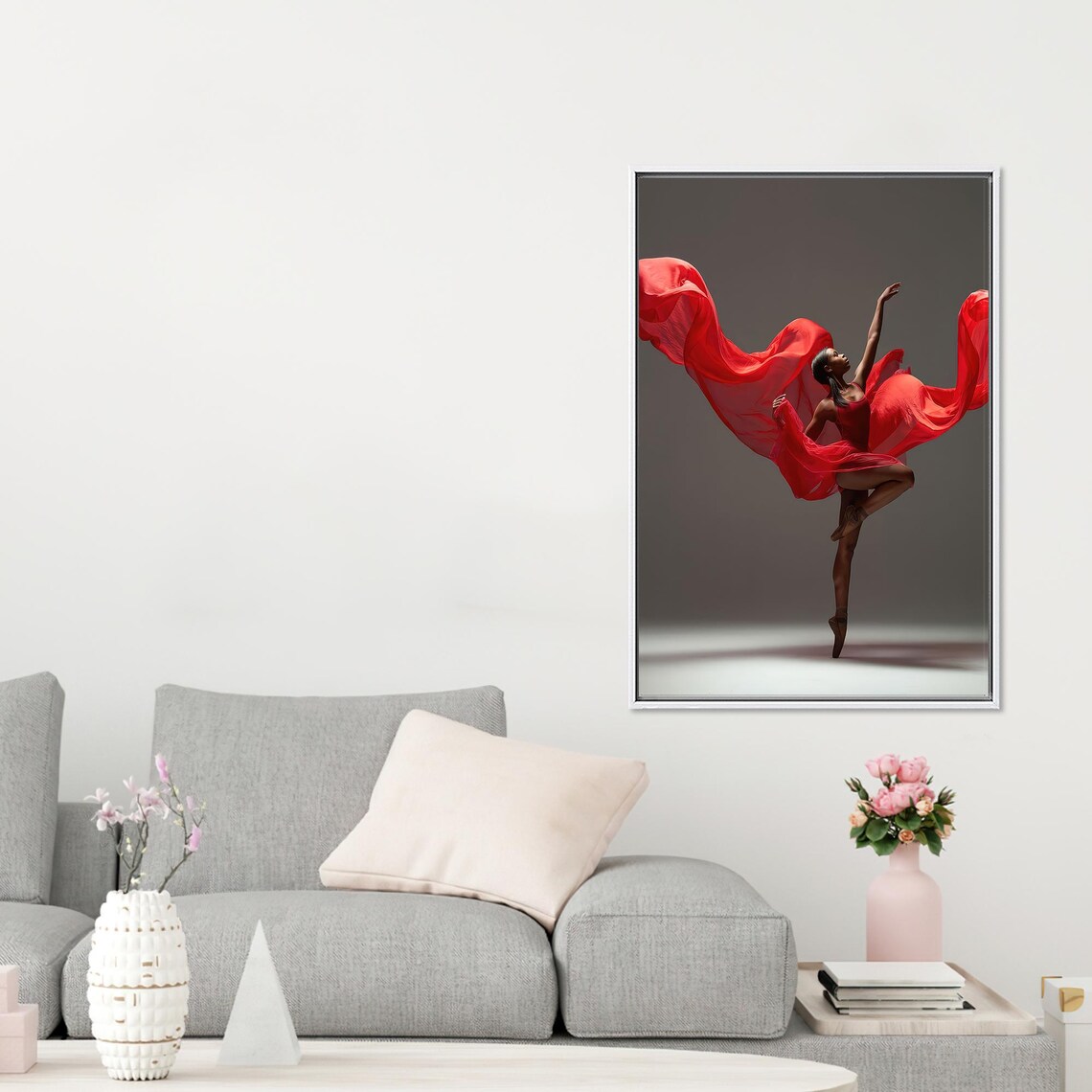 Christmas Decor Abstract Print, Black Ballerina - Image 4