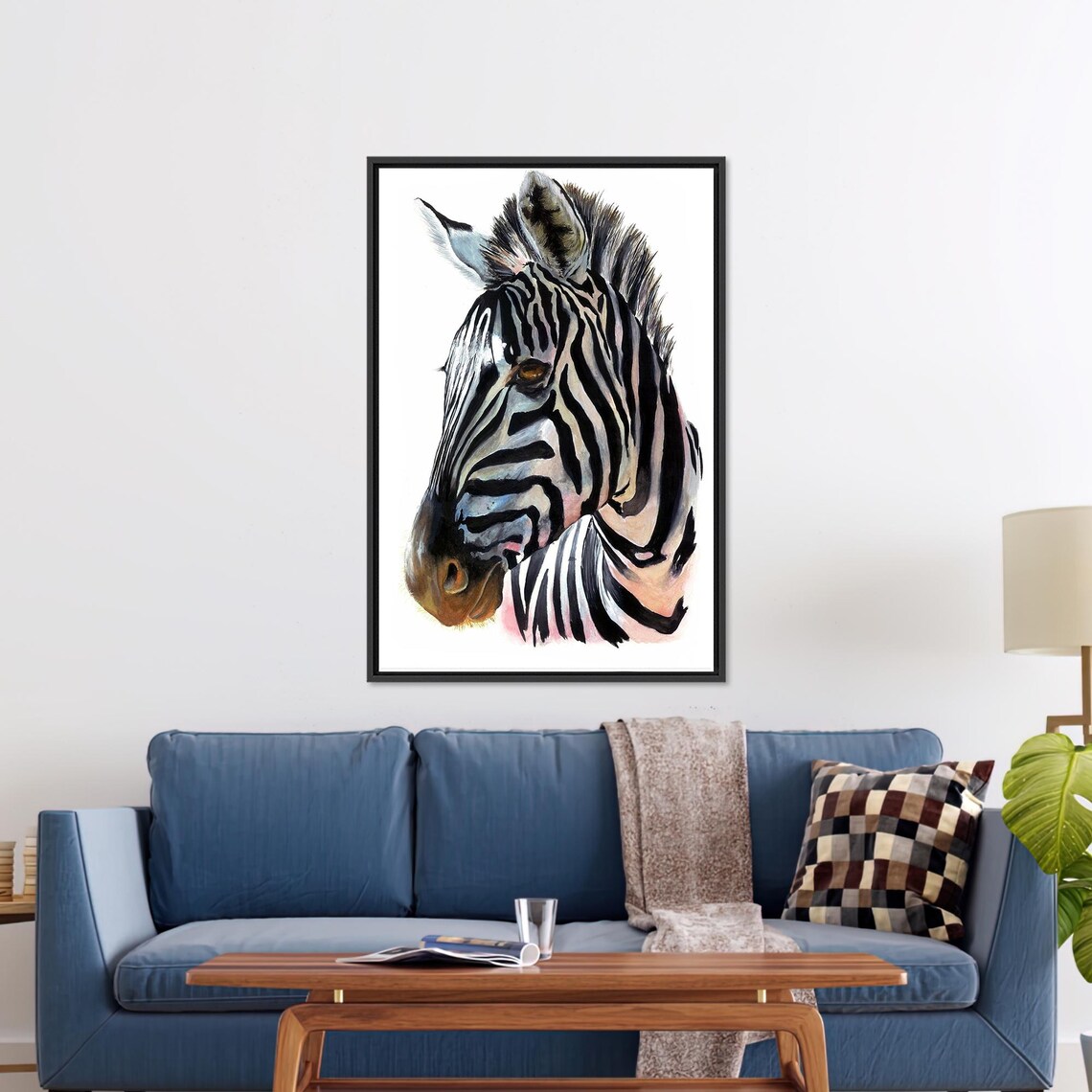 Zebra Painting, Modern Wall Decor Gift - Image 3