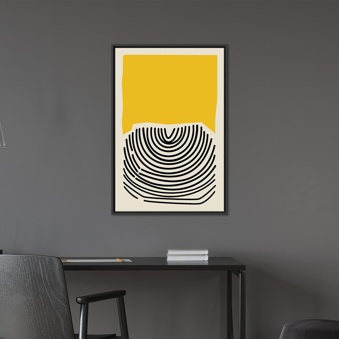 Black And Yellow 3D Modern Abstract Gift - Image 3