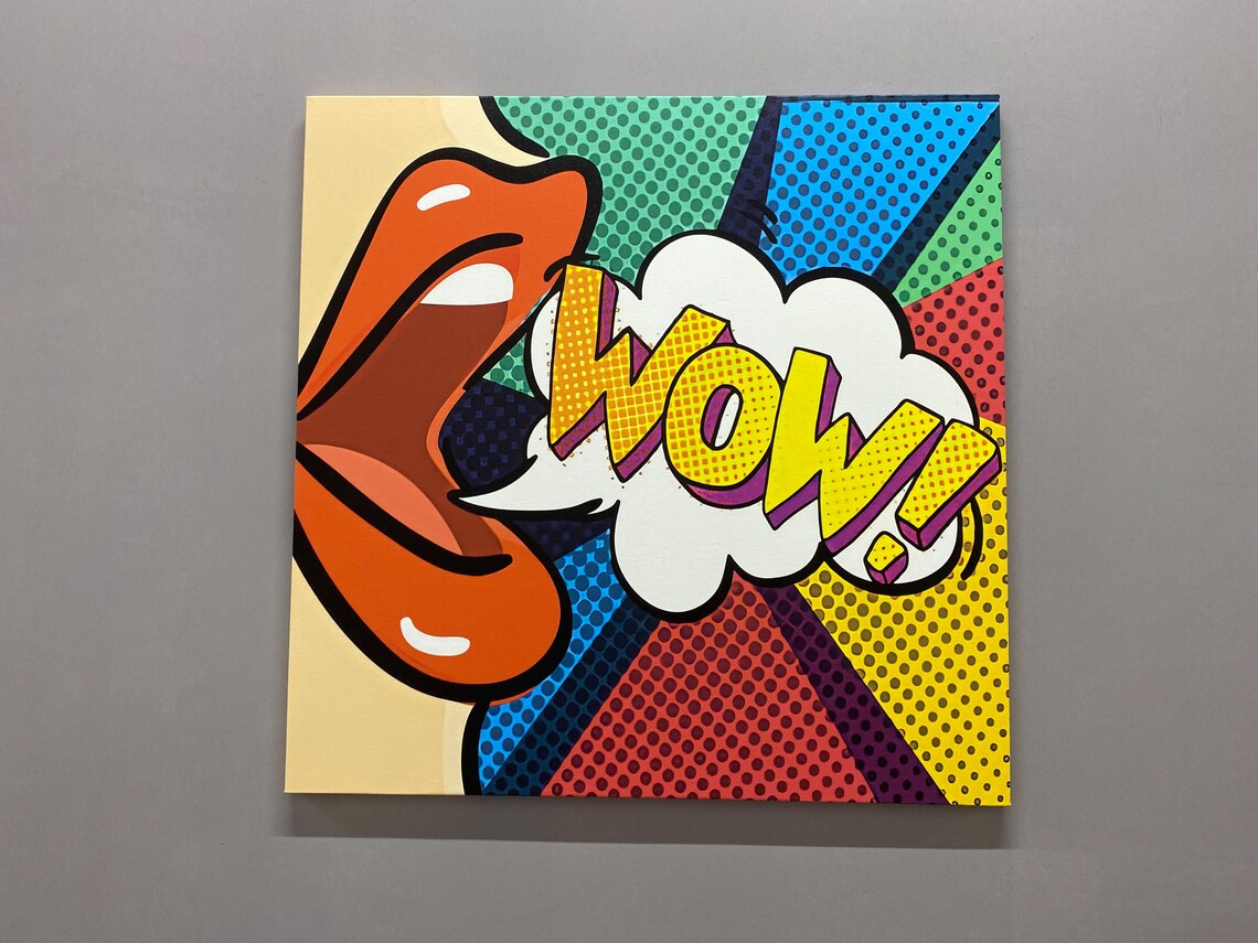 Urban Graffiti Woman Wow Pop Art Print