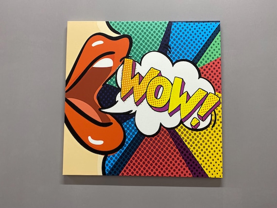 Urban Graffiti Woman Wow Pop Art Print