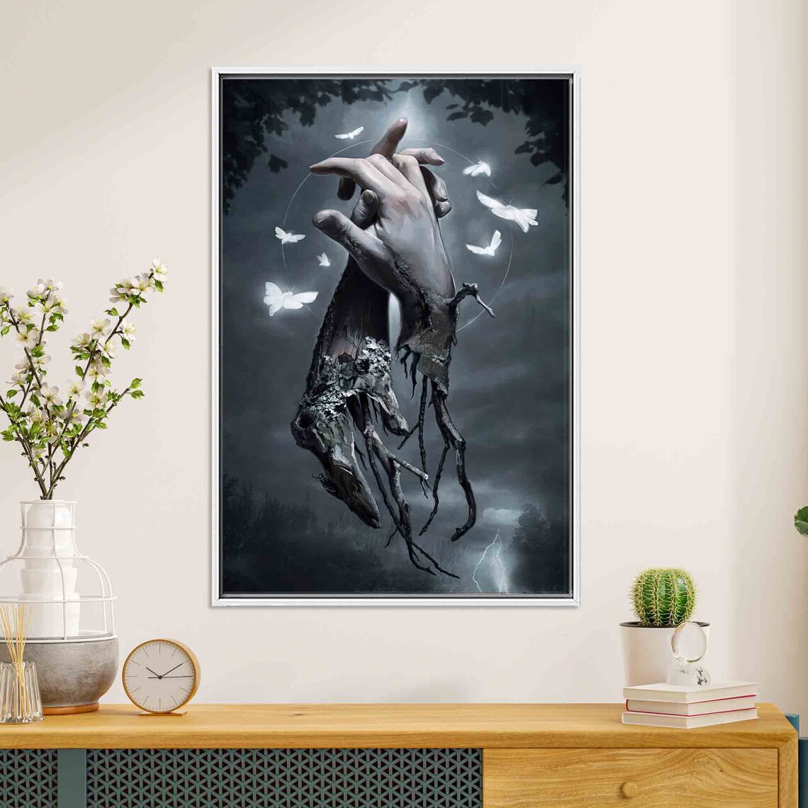 Surreal Hands Art, Modern Couple Artwork - Image 4