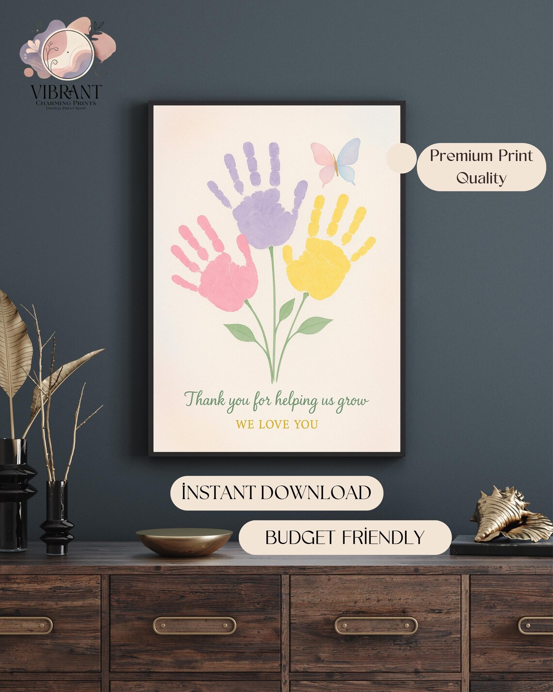 Teacher Appreciation Handprint Art, End Of Year Thank You - Image 5