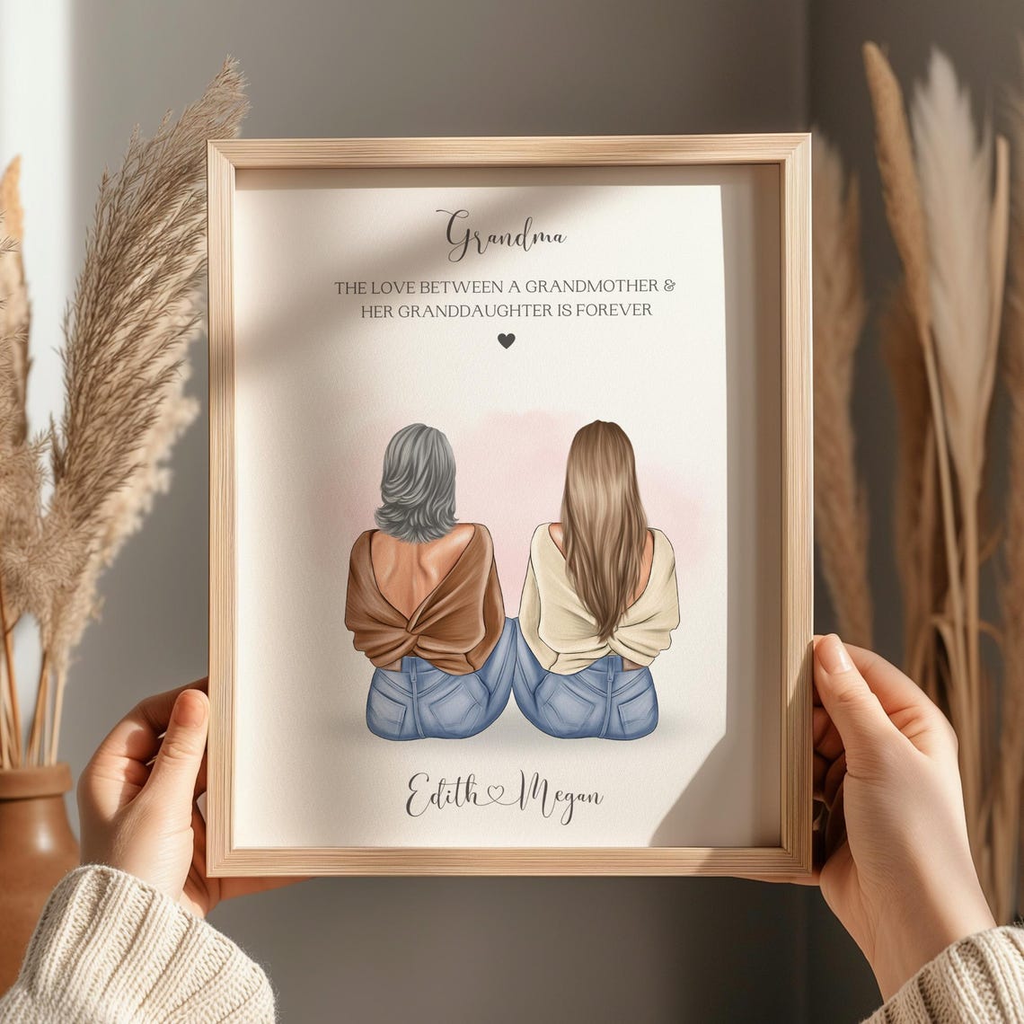 Nana Gifts Grandma Gifts Family Prints Grandma And Granddaughter Print Grandma Birthday Nana Christmas Grandma Mothers Day Print