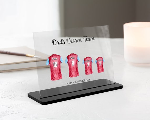 Football Team Family Plaque Dads Dream Team Gift Daddys Dream Team Fathers Day Gift First Fathers Day Gift Dad Birthday Gift