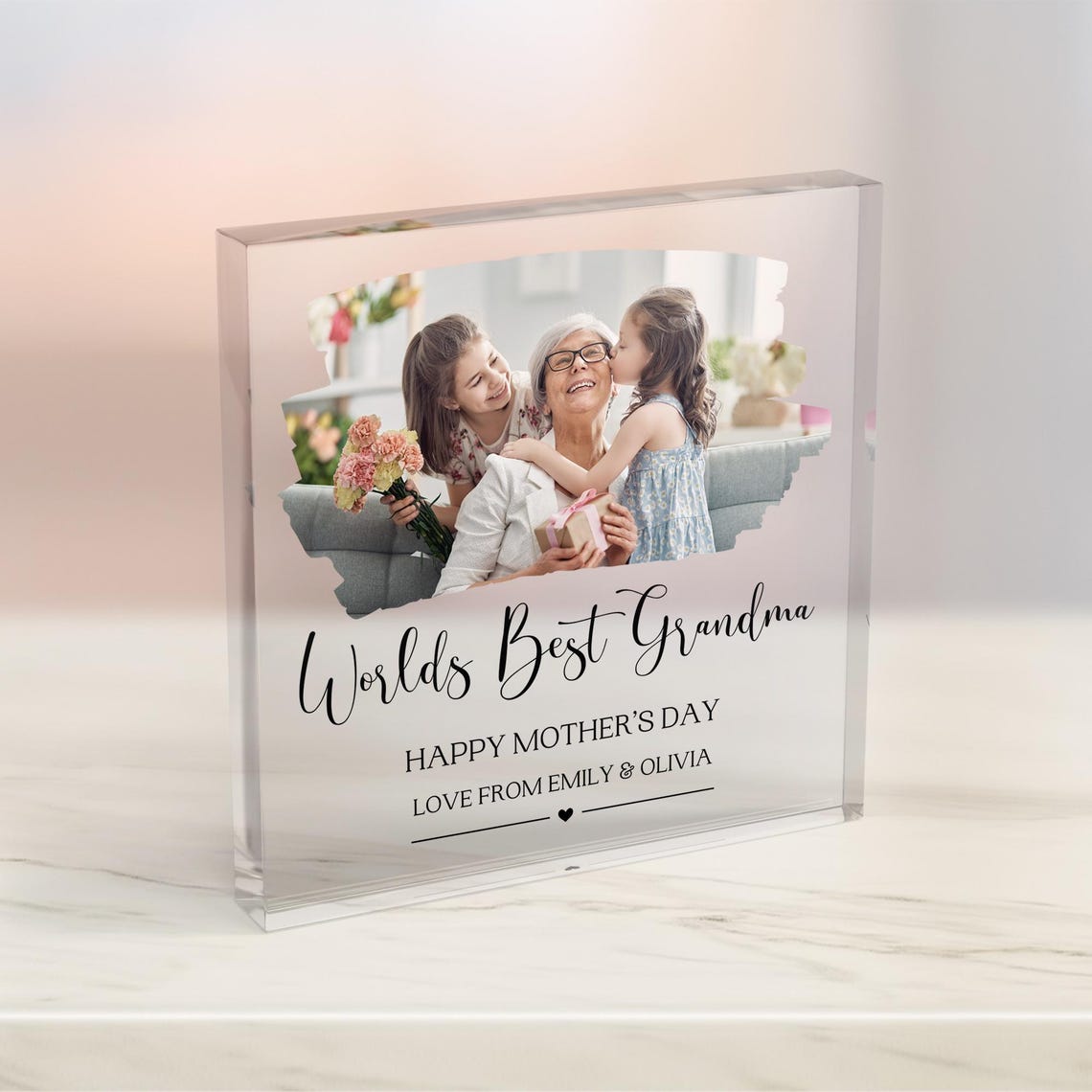 Personalised Grandma Mothers Day Acrylic Block Mothers Day Gifts Nana Mothers Day Gift Present For Grandma Nana Nanny Granny Mamaw