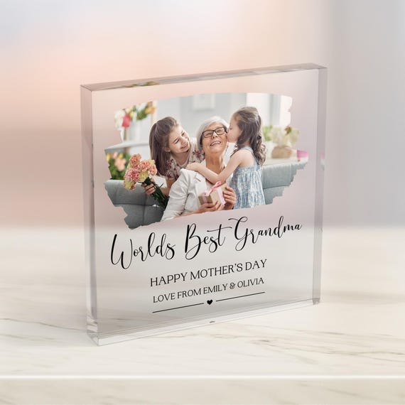 Personalised Grandma Mothers Day Acrylic Block Mothers Day Gifts Nana Mothers Day Gift Present For Grandma Nana Nanny Granny Mamaw