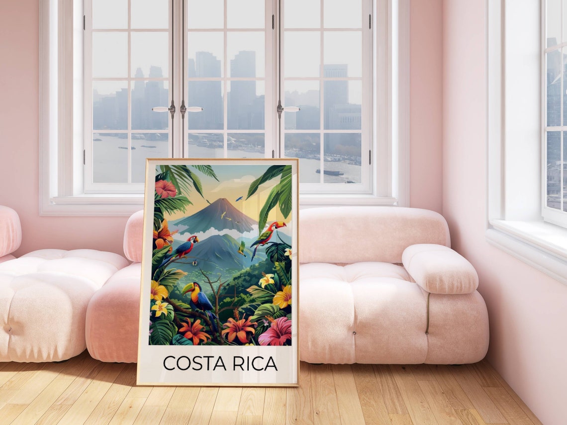 Costa Rica Travel Poster Travel Print Costa Rica Costa Rica Gift Costa Rica Gift Costa Rica Travel Print - Image 3