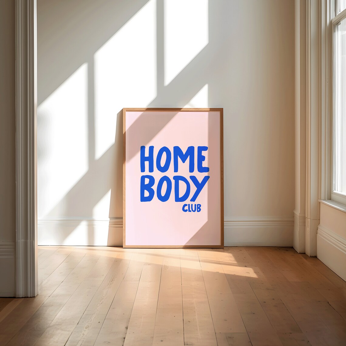 Home Body Club Funky Pink And Blue Poster - Image 2