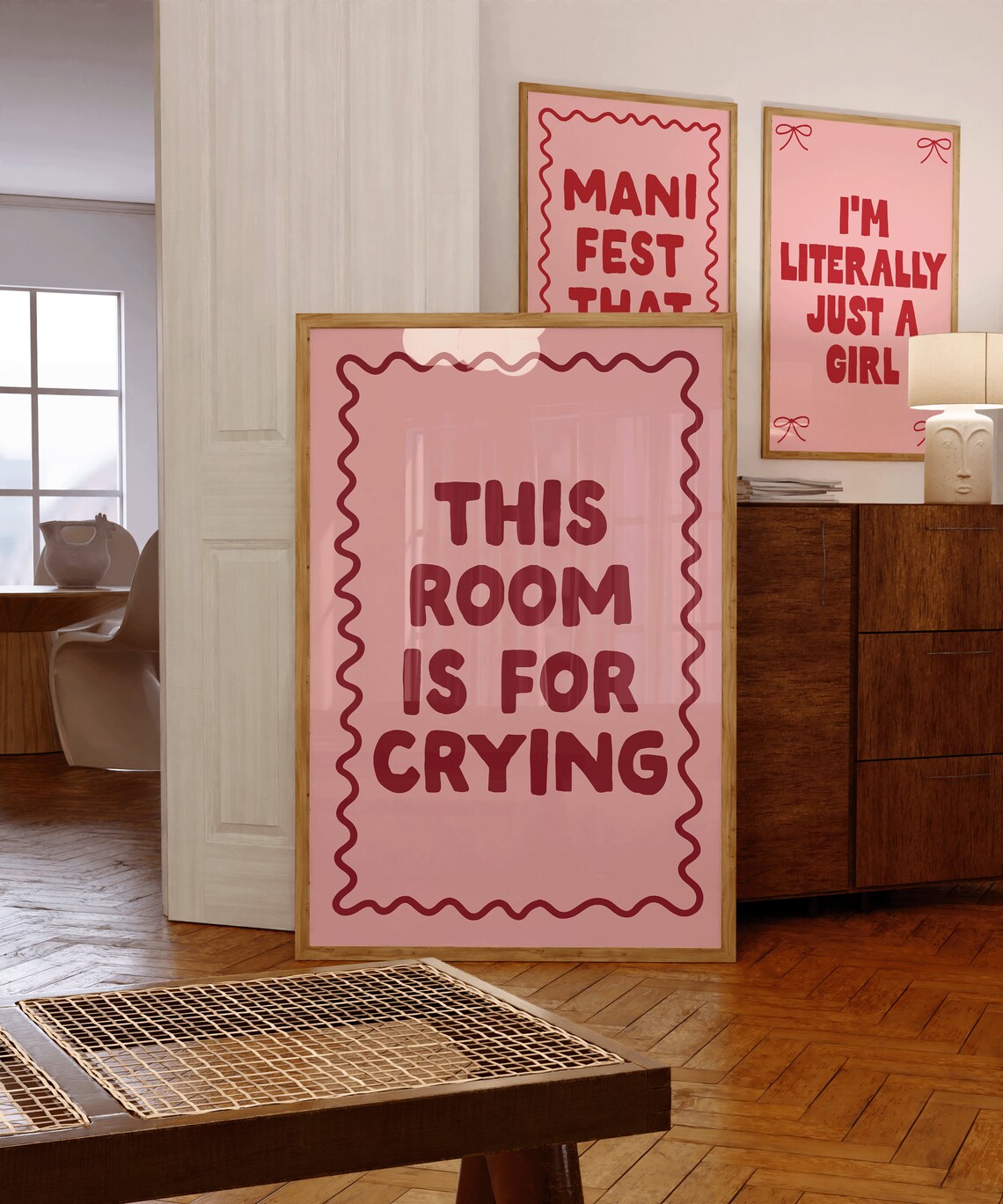 This Room Is For Crying Quote Print, Funky Decor - Image 2
