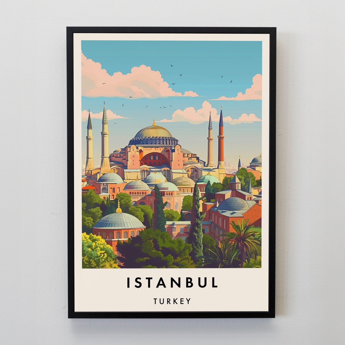 Istanbul Travel Print Wall Art Istanbul Istanbul Print Istanbul Travel Poster Istanbul Gift Art Istanbul Travel Art Travel Gift
