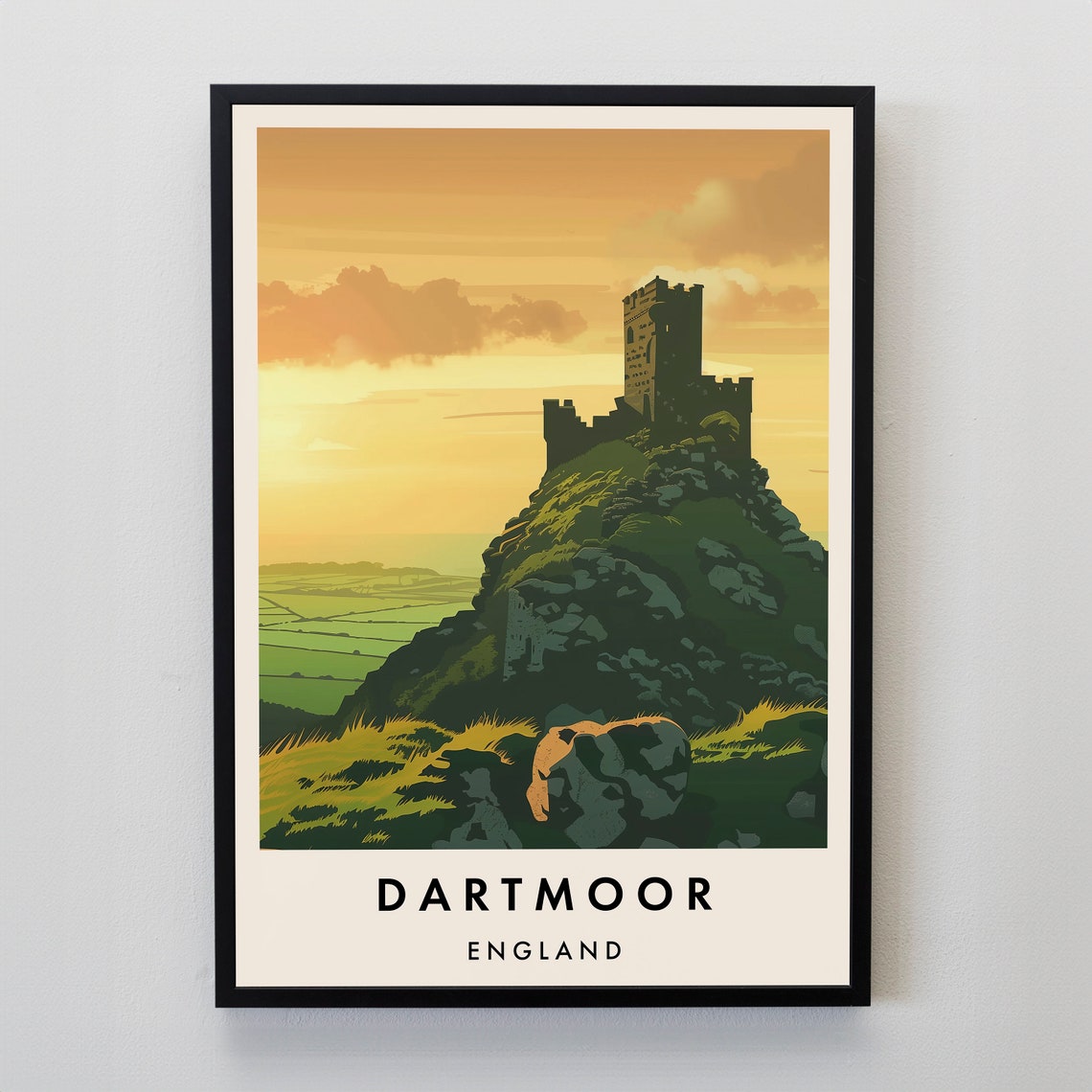 Dartmoor Travel Print Wall Art Dartmoor Dartmoor Print Dartmoor Travel Poster Dartmoor Gift Art Dartmoor Travel Art Dartmoor Gift