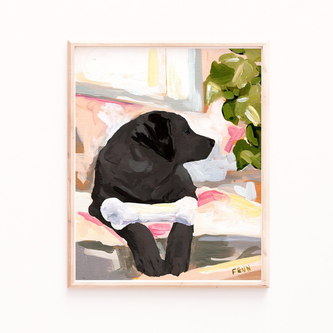 Labrador Dog Art Print, Sabina Fenn