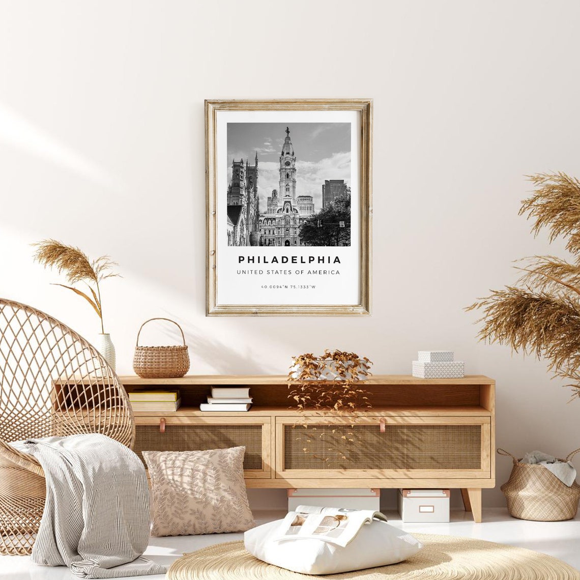 Philadelphia Landscape Wall Art Print - Image 3
