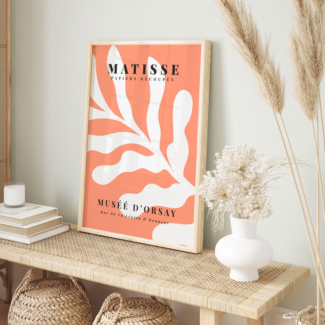Henri Matisse Papiers Decoupes Coral Branch White Musee Art Poster - Image 4