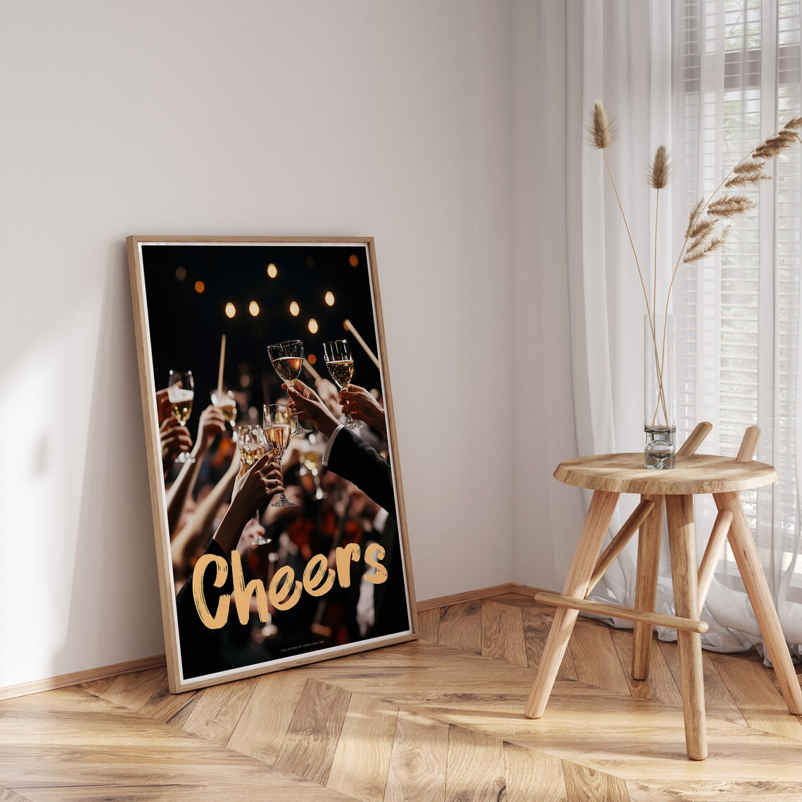 Cheers Cocktail Poster, Bar Cart Decor Art Print - Image 3