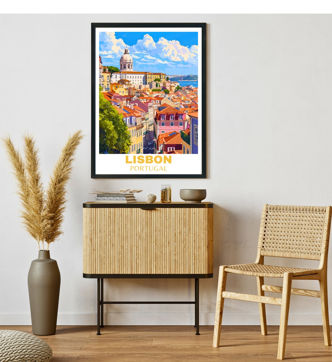 Lisbon Portugal Wall Art Poster Travel Print Lisbon Travel Poster Print Lisbon Wall Art Portugal Travel Poster Travel Gift - Image 2