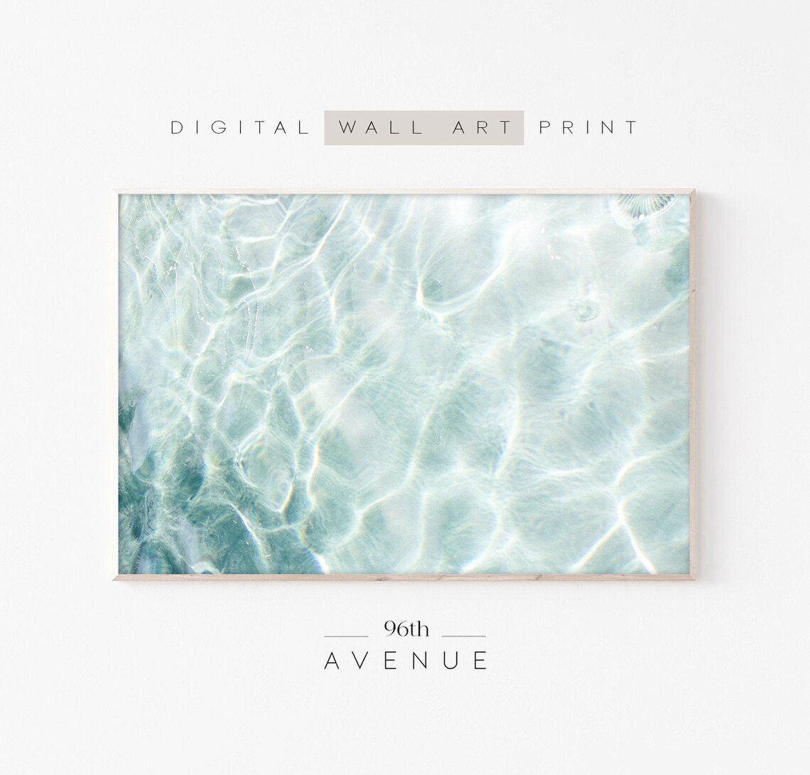 Ocean Water Turquoise Coastal Wall Art Print