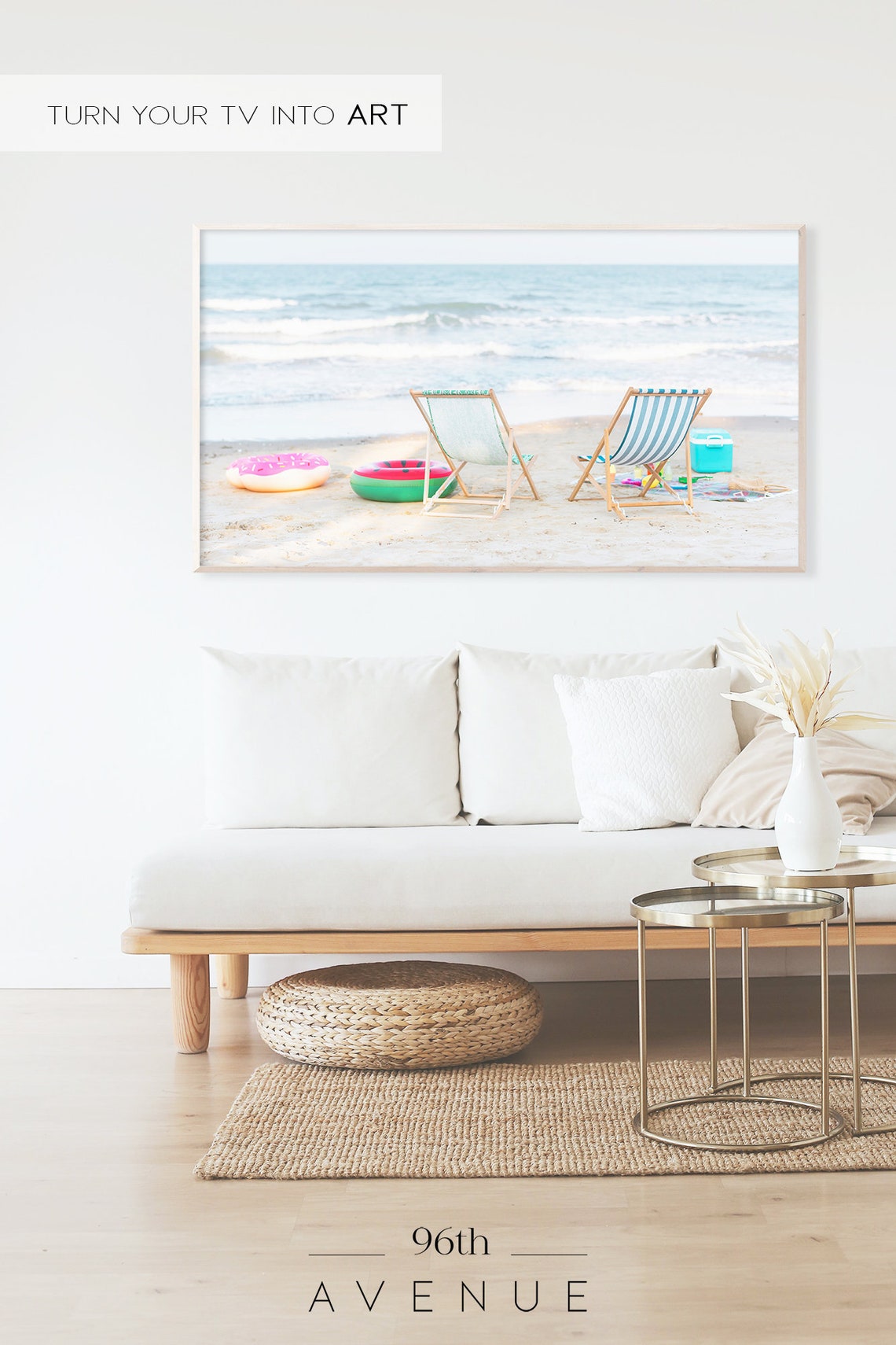 Coastal Beach Art for TV - Image 2