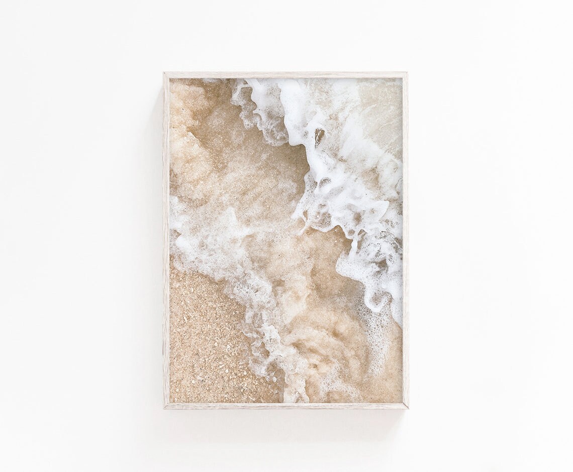 Neutral Beach Print, Minimal Coastal Wall Art - Image 2