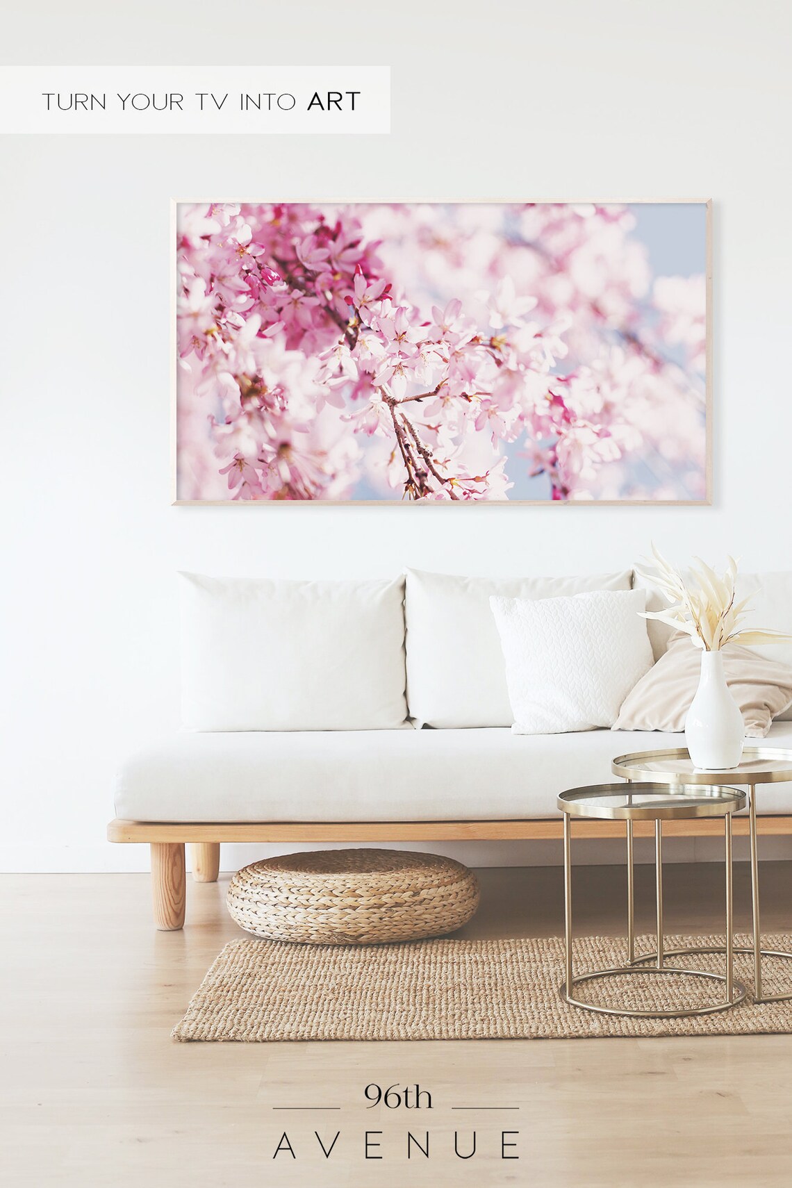 Cherry Blossom Art Frame Tv - Image 2