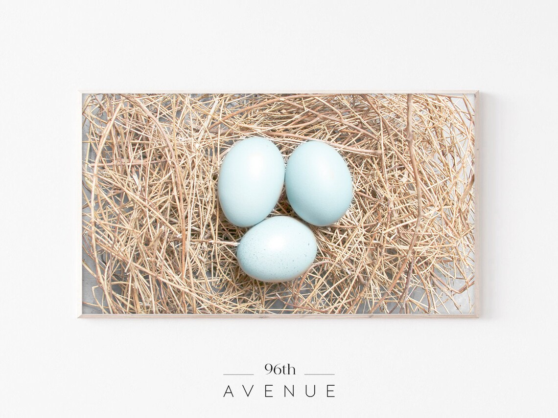 Easter Eggs TV Art, Abstract Modern Print