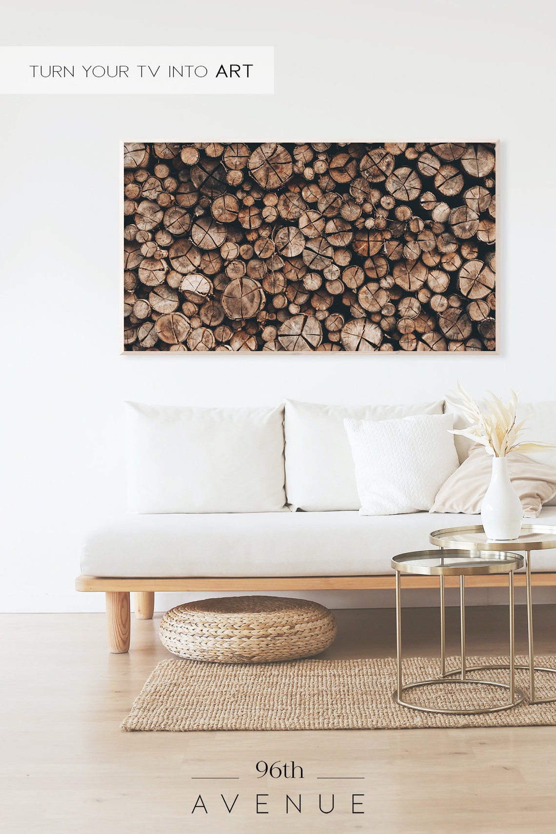 Tree Log Slices Wall Art Print - Image 2
