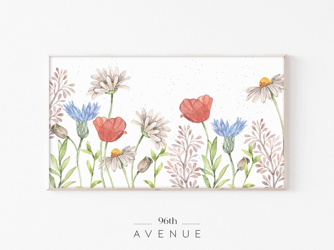 Spring Floral TV Art