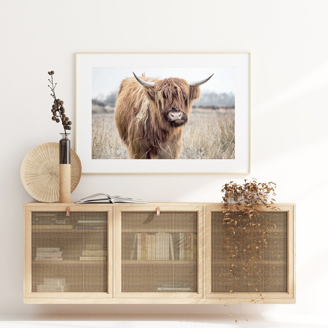 Highland Cow Print, Farmhouse Animal Wall Art - Image 2